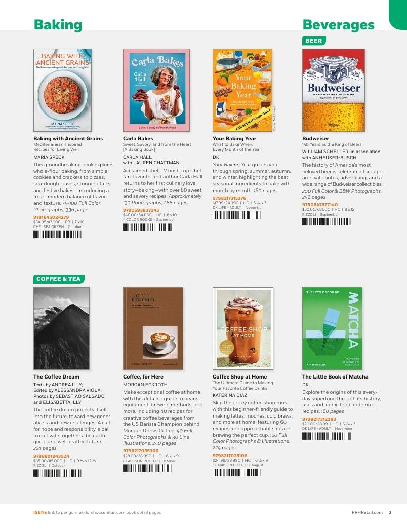 Penguin Random House Retail PRH Special Markets New for Fall 2026 Food & Drink Catalog Weekly Ad January 1 - December 31, 2026