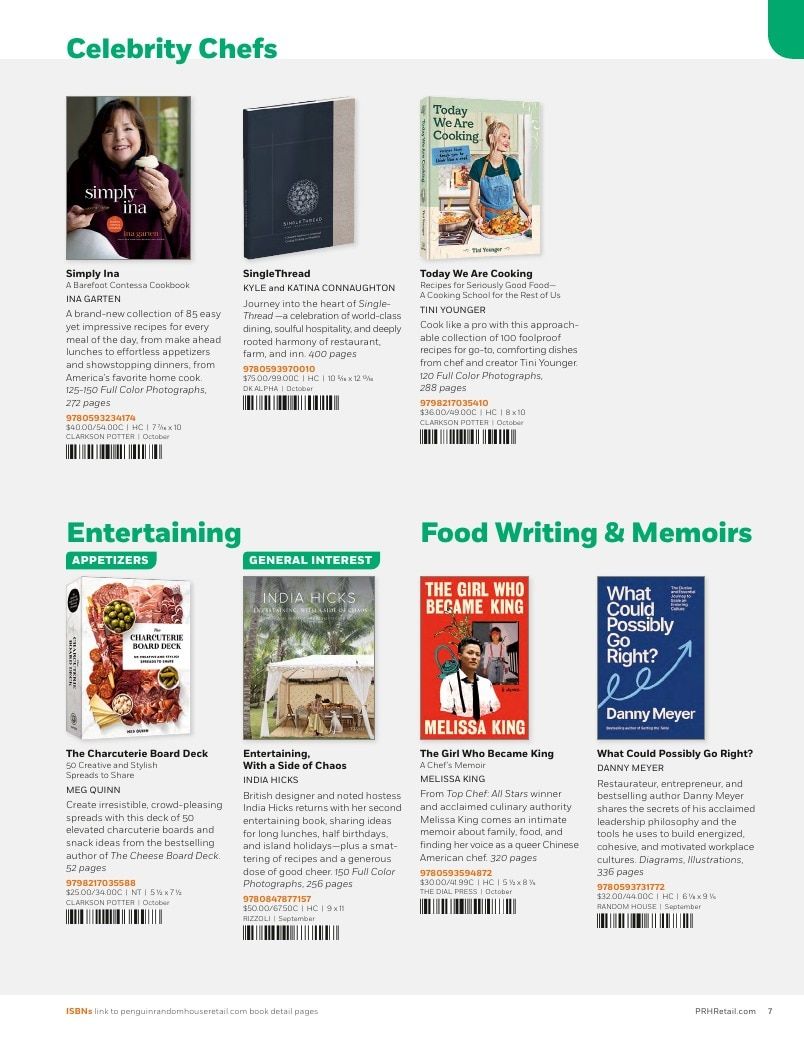Penguin Random House Retail PRH Special Markets New for Fall 2026 Food & Drink Catalog Weekly Ad January 1 - December 31, 2026