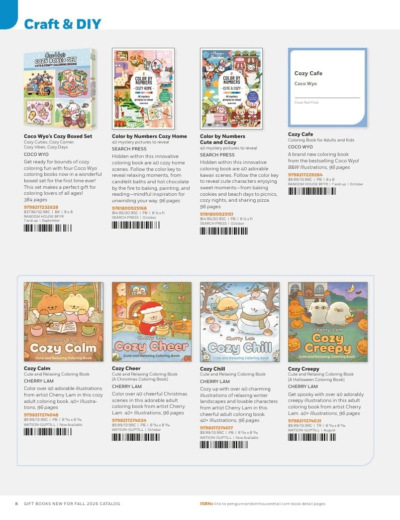 Penguin Random House Retail PRH Special Markets New for Fall 2026 Gift Books Catalog Weekly Ad January 1 - December 31, 2026