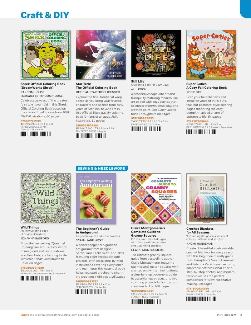 Penguin Random House Retail PRH Special Markets New for Fall 2026 Gift Books Catalog Weekly Ad January 1 - December 31, 2026