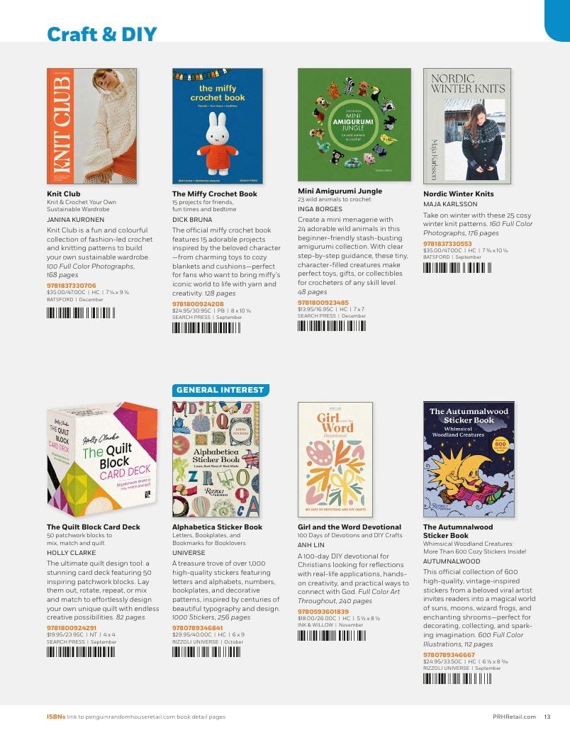 Penguin Random House Retail PRH Special Markets New for Fall 2026 Gift Books Catalog Weekly Ad January 1 - December 31, 2026