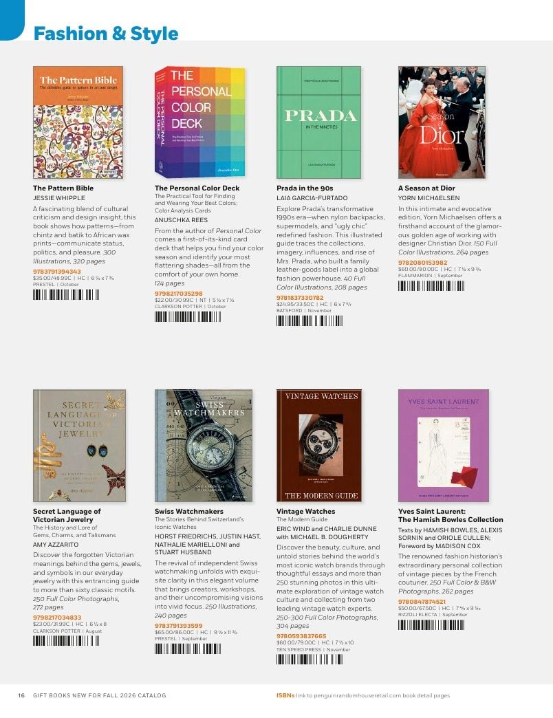 Penguin Random House Retail PRH Special Markets New for Fall 2026 Gift Books Catalog Weekly Ad January 1 - December 31, 2026