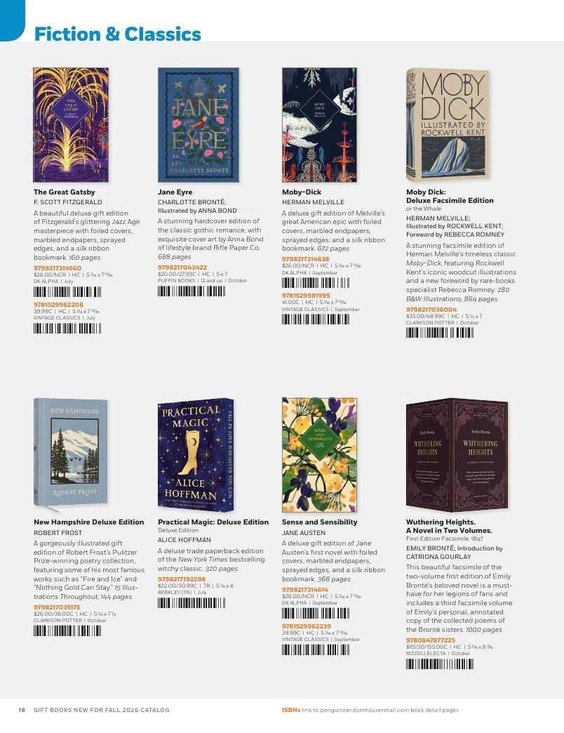 Penguin Random House Retail PRH Special Markets New for Fall 2026 Gift Books Catalog Weekly Ad January 1 - December 31, 2026