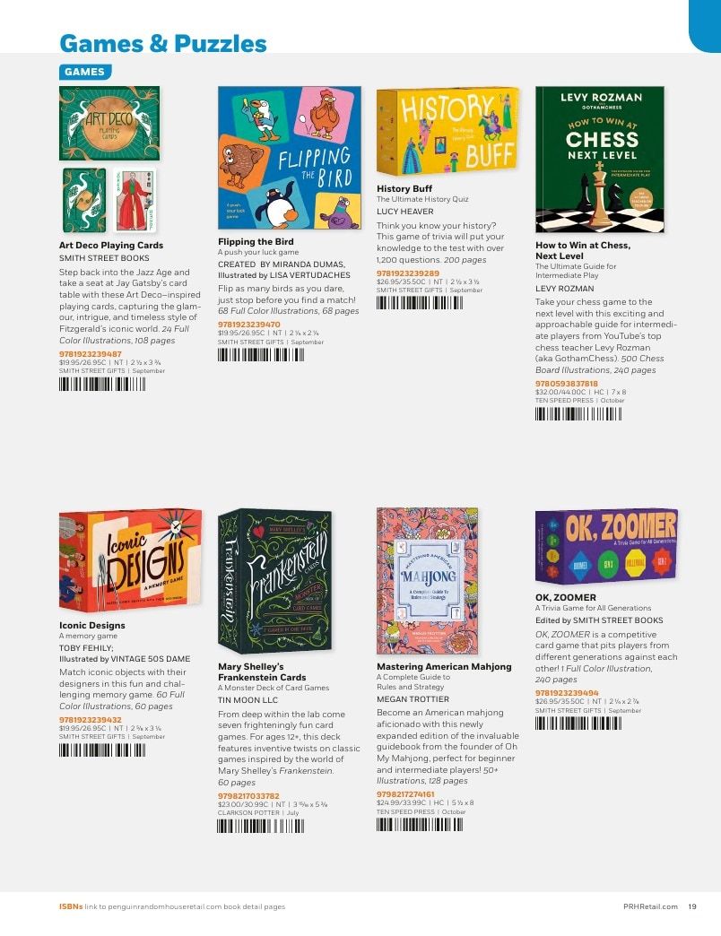 Penguin Random House Retail PRH Special Markets New for Fall 2026 Gift Books Catalog Weekly Ad January 1 - December 31, 2026