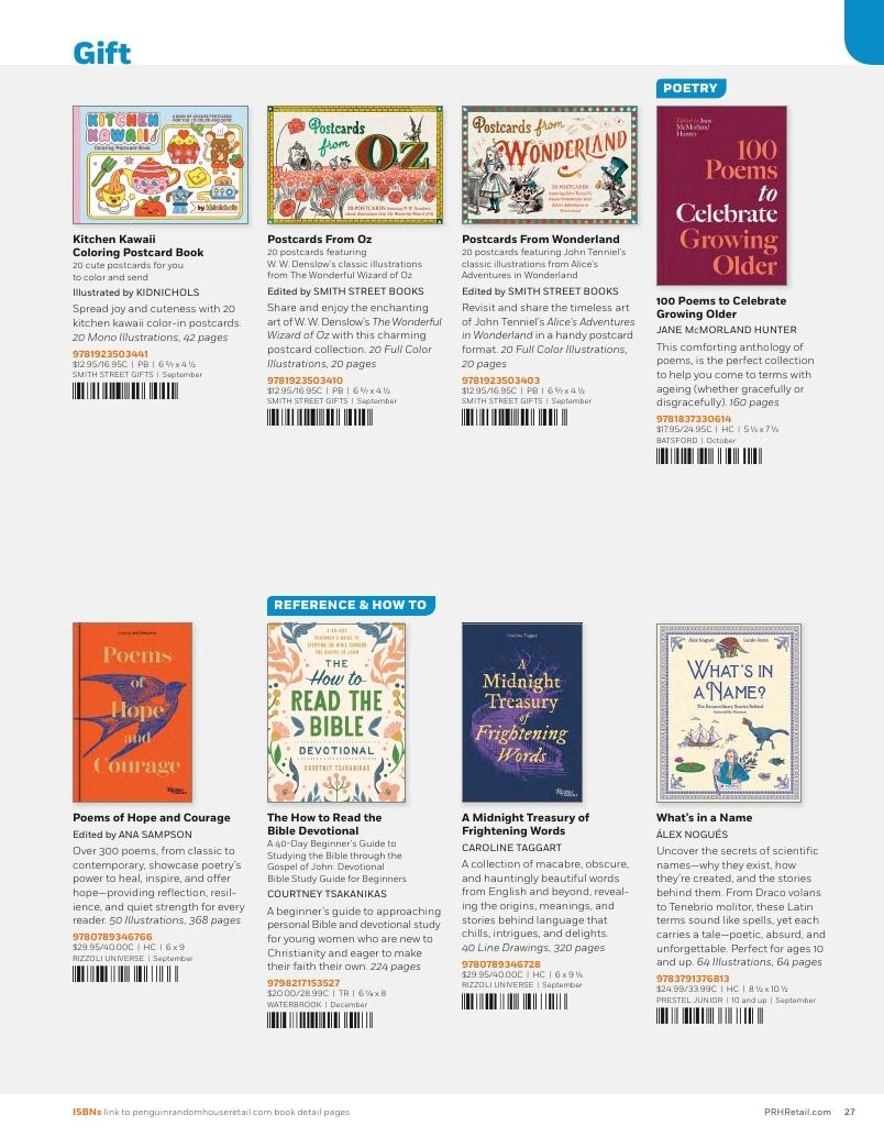 Penguin Random House Retail PRH Special Markets New for Fall 2026 Gift Books Catalog Weekly Ad January 1 - December 31, 2026