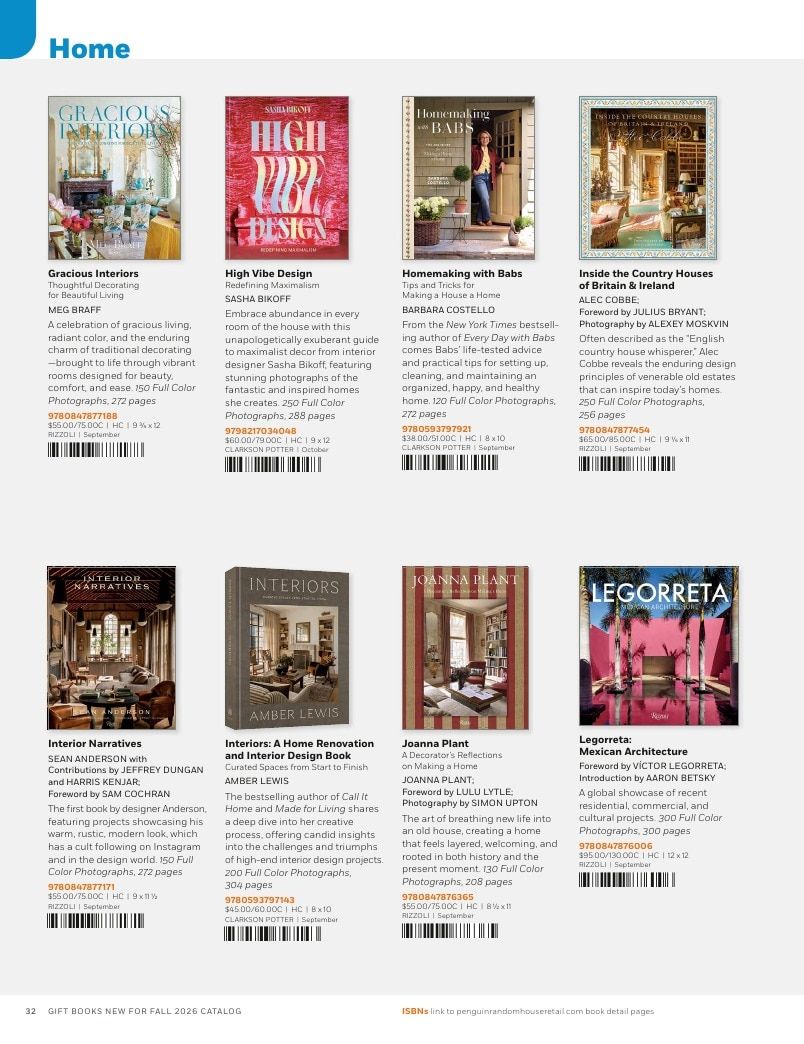 Penguin Random House Retail PRH Special Markets New for Fall 2026 Gift Books Catalog Weekly Ad January 1 - December 31, 2026
