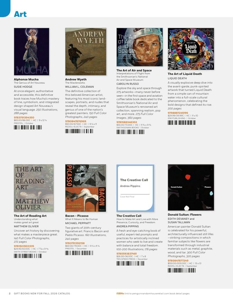 Penguin Random House Retail PRH Special Markets New for Fall 2026 Gift Books Catalog Weekly Ad January 1 - December 31, 2026