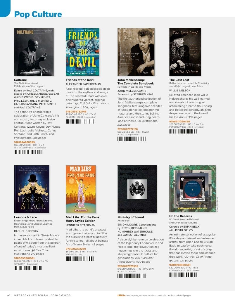 Penguin Random House Retail PRH Special Markets New for Fall 2026 Gift Books Catalog Weekly Ad January 1 - December 31, 2026