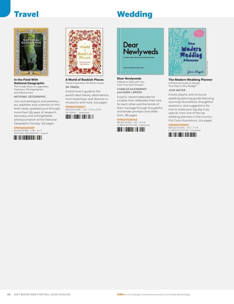 Penguin Random House Retail PRH Special Markets New for Fall 2026 Gift Books Catalog Weekly Ad January 1 - December 31, 2026