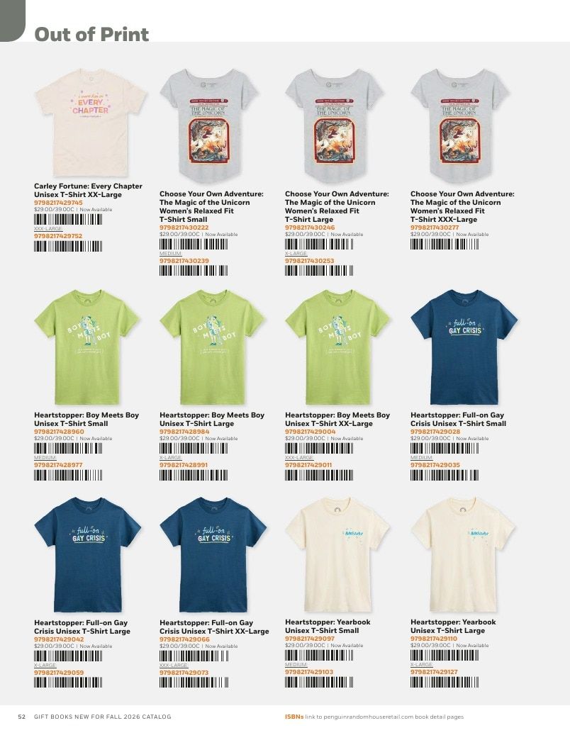 Penguin Random House Retail PRH Special Markets New for Fall 2026 Gift Books Catalog Weekly Ad January 1 - December 31, 2026