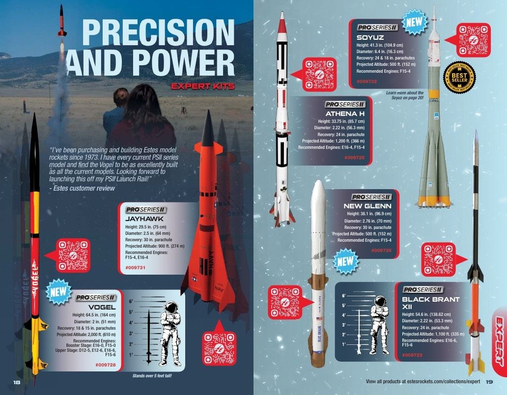 Estes Rockets Model Rocket Catalog Weekly Ad January 1 - December 31, 2026