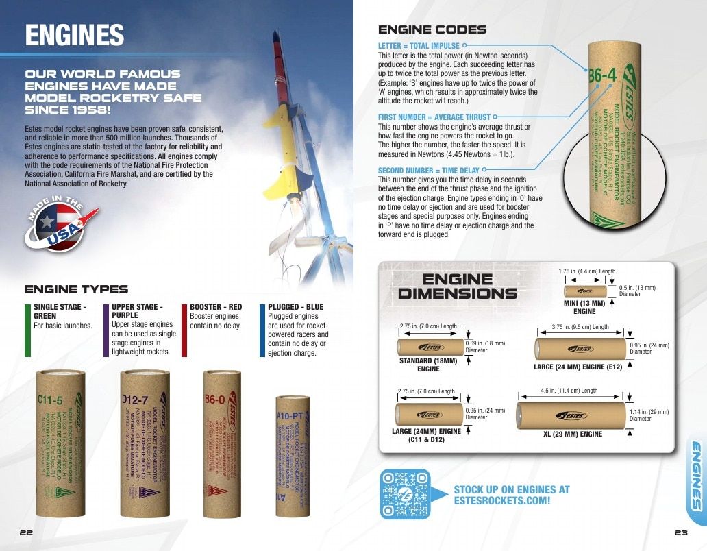 Estes Rockets Model Rocket Catalog Weekly Ad January 1 - December 31, 2026