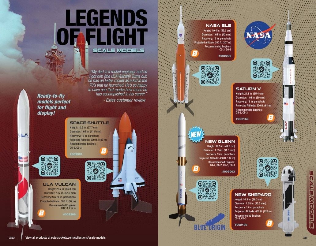 Estes Rockets Model Rocket Catalog Weekly Ad January 1 - December 31, 2026