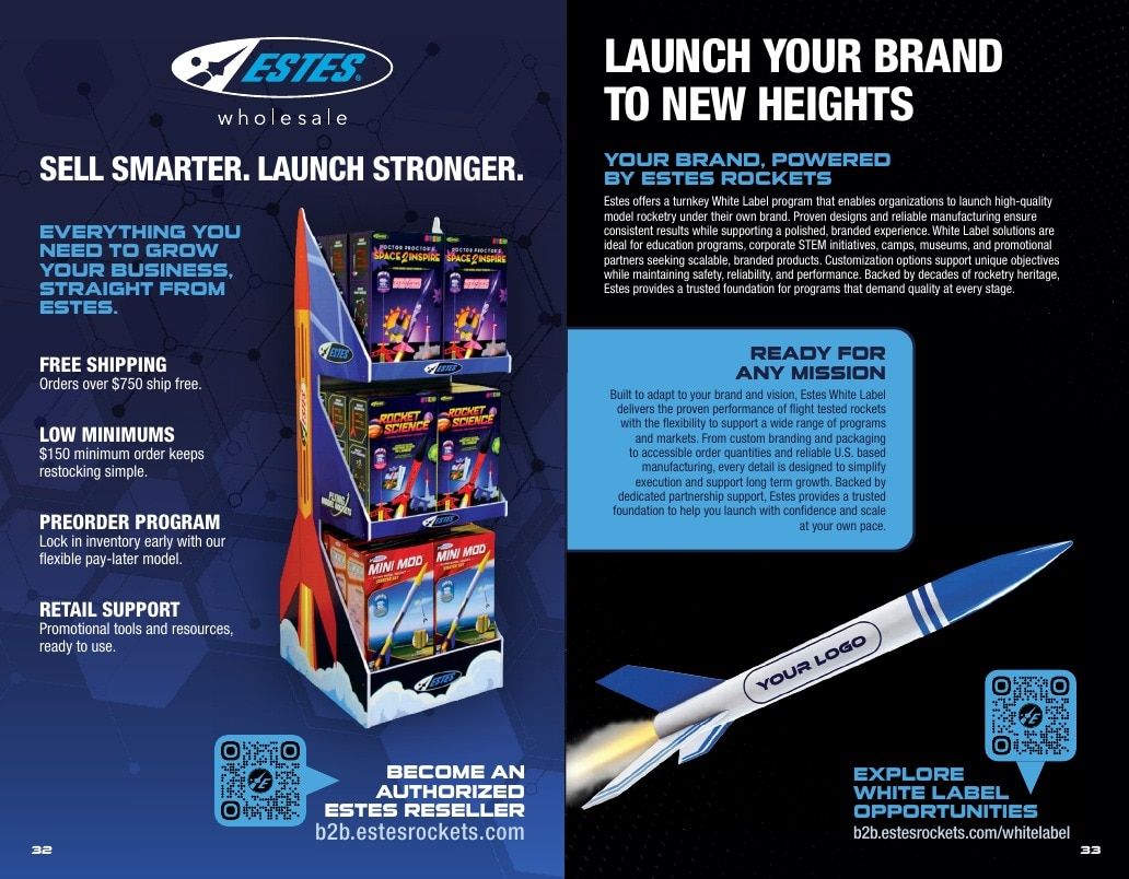 Estes Rockets Model Rocket Catalog Weekly Ad January 1 - December 31, 2026