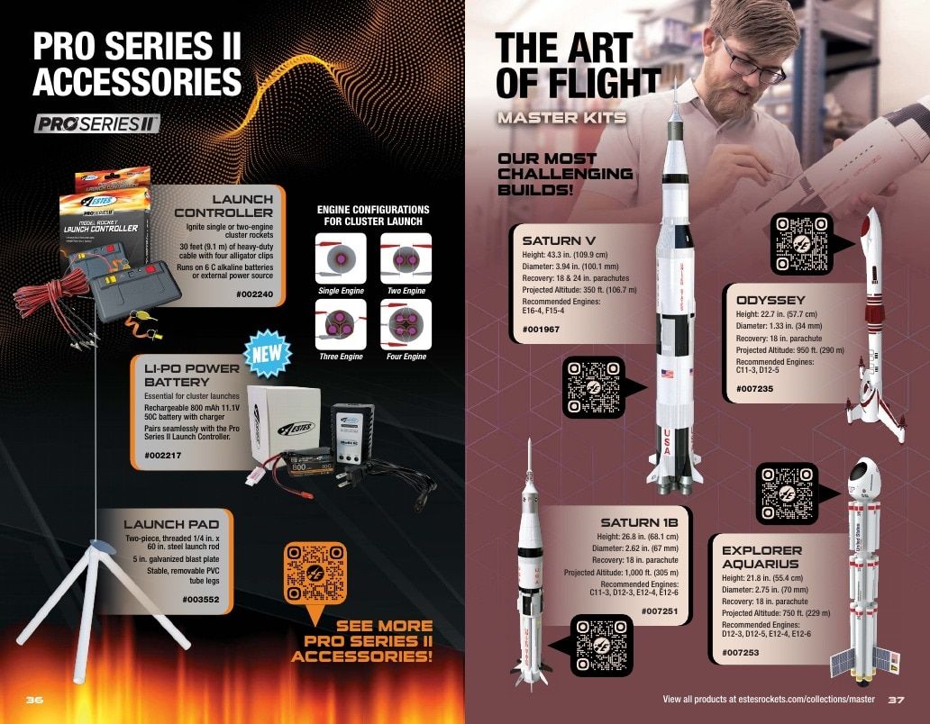 Estes Rockets Model Rocket Catalog Weekly Ad January 1 - December 31, 2026