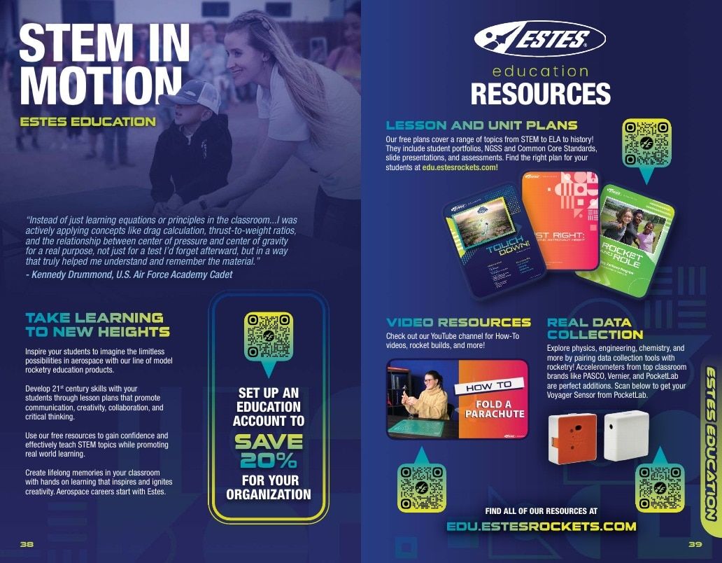 Estes Rockets Model Rocket Catalog Weekly Ad January 1 - December 31, 2026