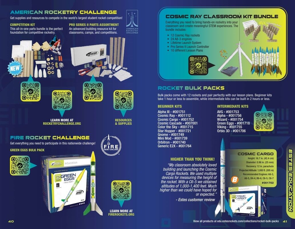 Estes Rockets Model Rocket Catalog Weekly Ad January 1 - December 31, 2026