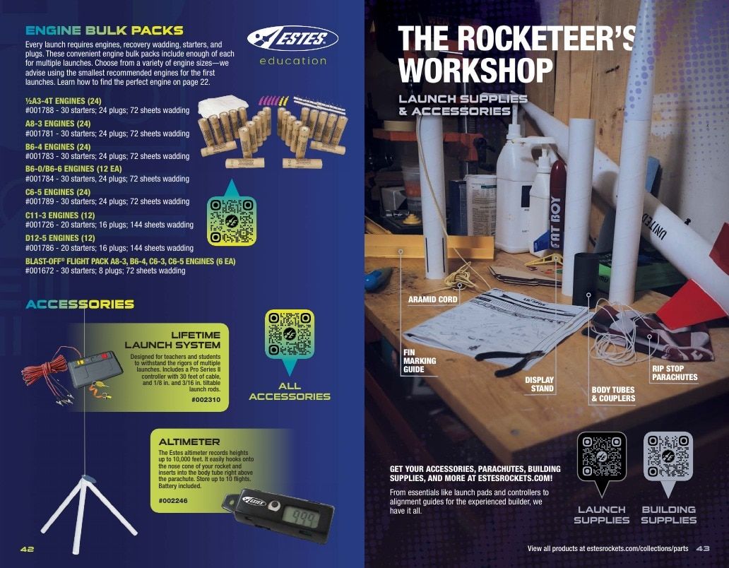 Estes Rockets Model Rocket Catalog Weekly Ad January 1 - December 31, 2026