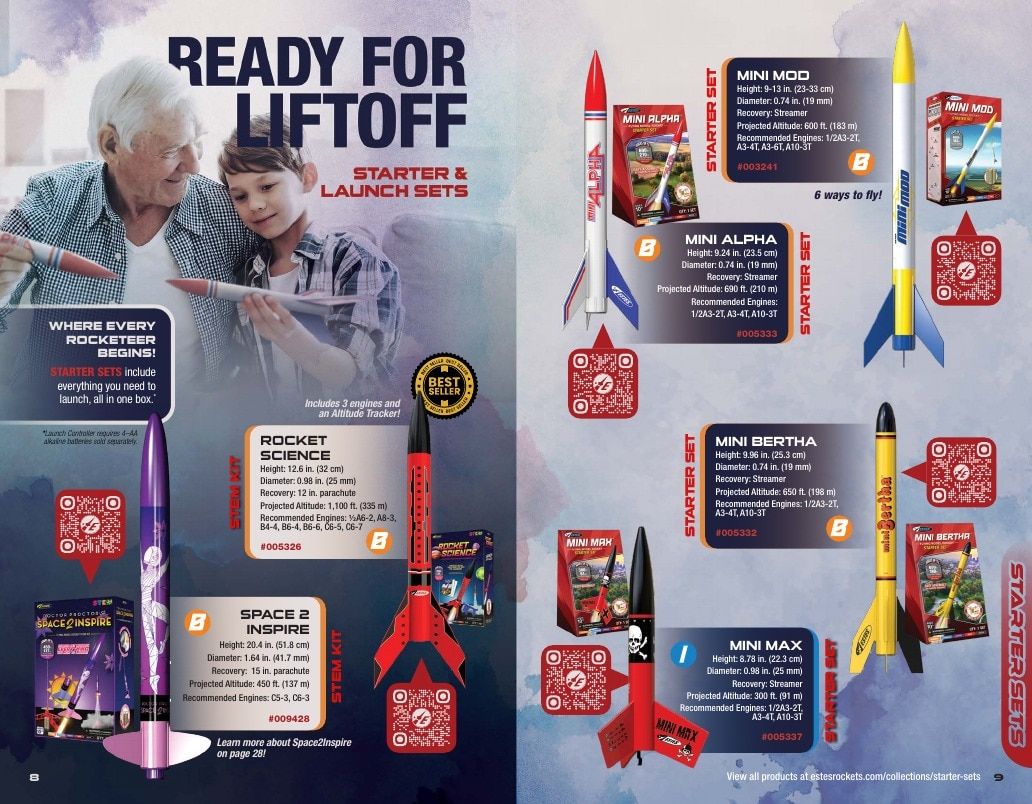 Estes Rockets Model Rocket Catalog Weekly Ad January 1 - December 31, 2026