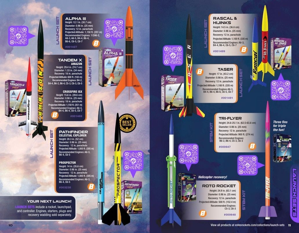 Estes Rockets Model Rocket Catalog Weekly Ad January 1 - December 31, 2026