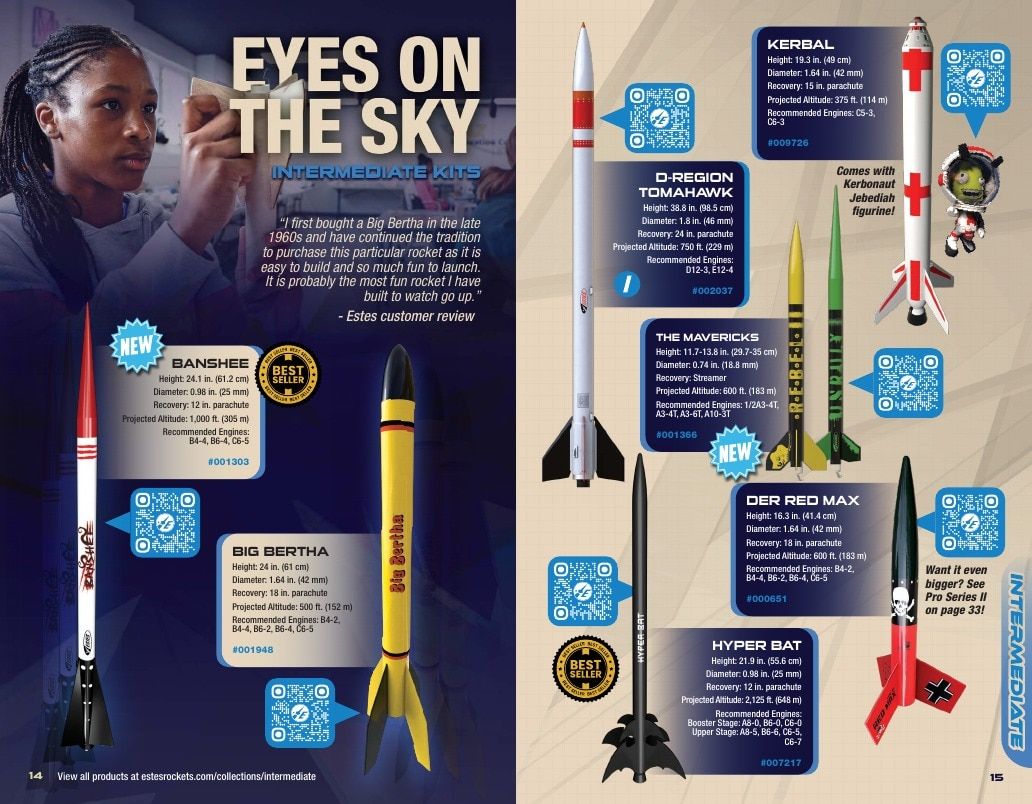 Estes Rockets Model Rocket Catalog Weekly Ad January 1 - December 31, 2026