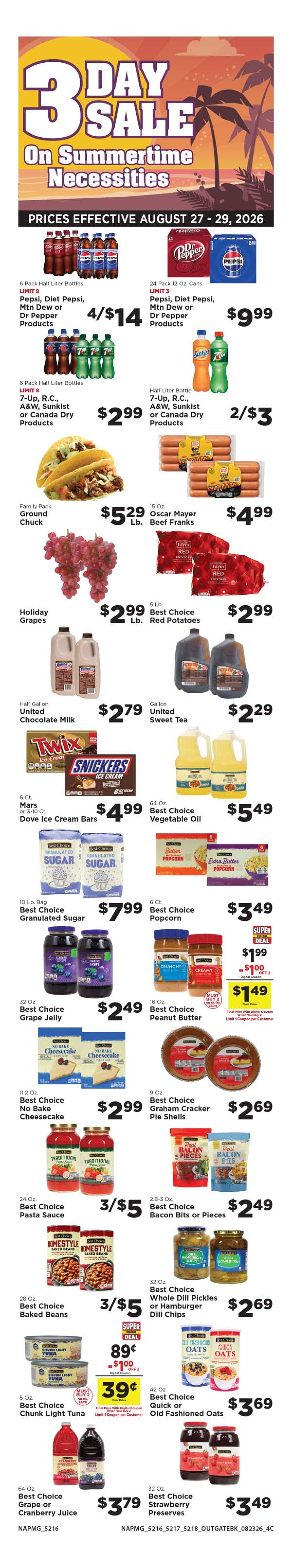 Quality Foods - Buskirk End of Summer Steals Weekly Ad August 23 - 29, 2026