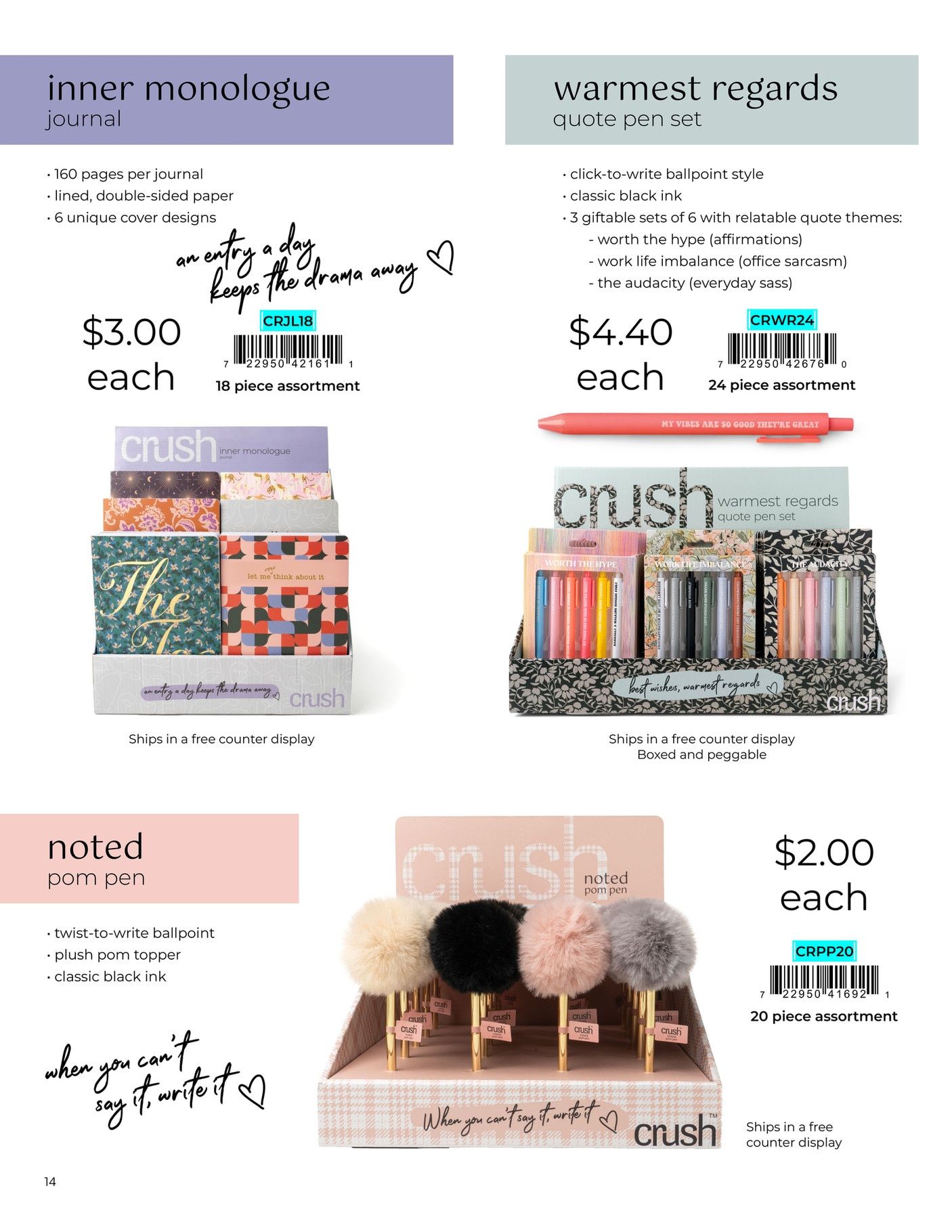 Crush Annual Catalog Weekly Ad January 1 - December 31, 2026