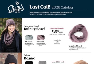 Britt's Knits Last Call Catalog Weekly Ad January 1 - December 31, 2026