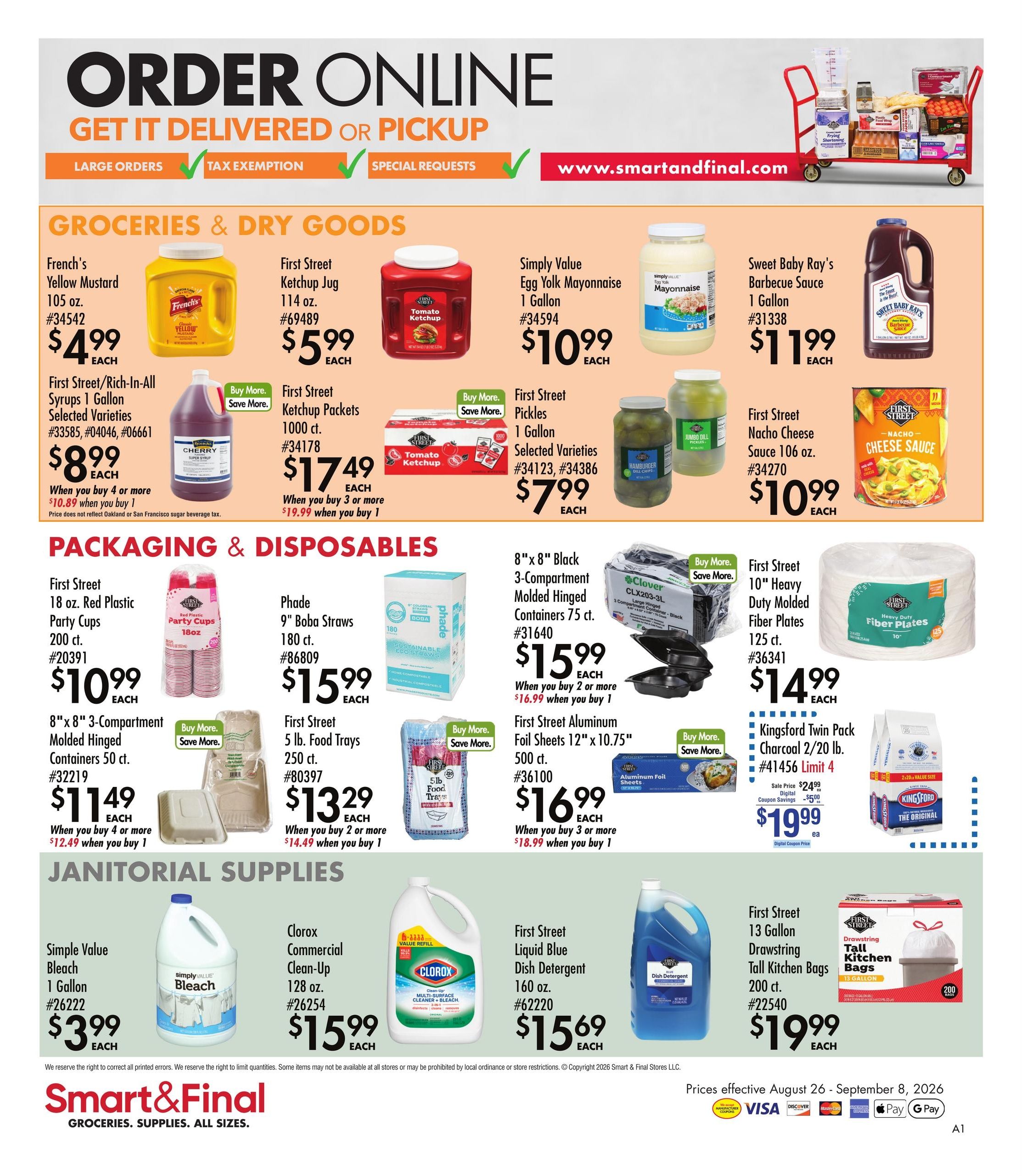 Smart & Final Business - Foodservice Weekly Ad August 26 - September 8, 2026