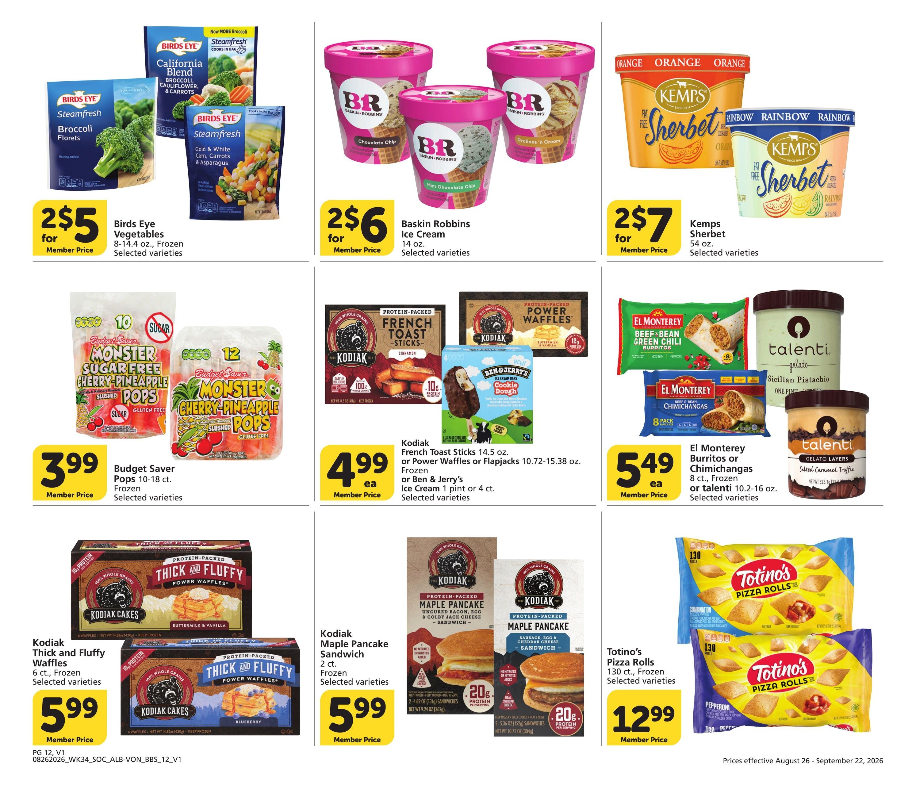 Vons (CA) Big Book of Savings Weekly Ad August 26 - September 22, 2026