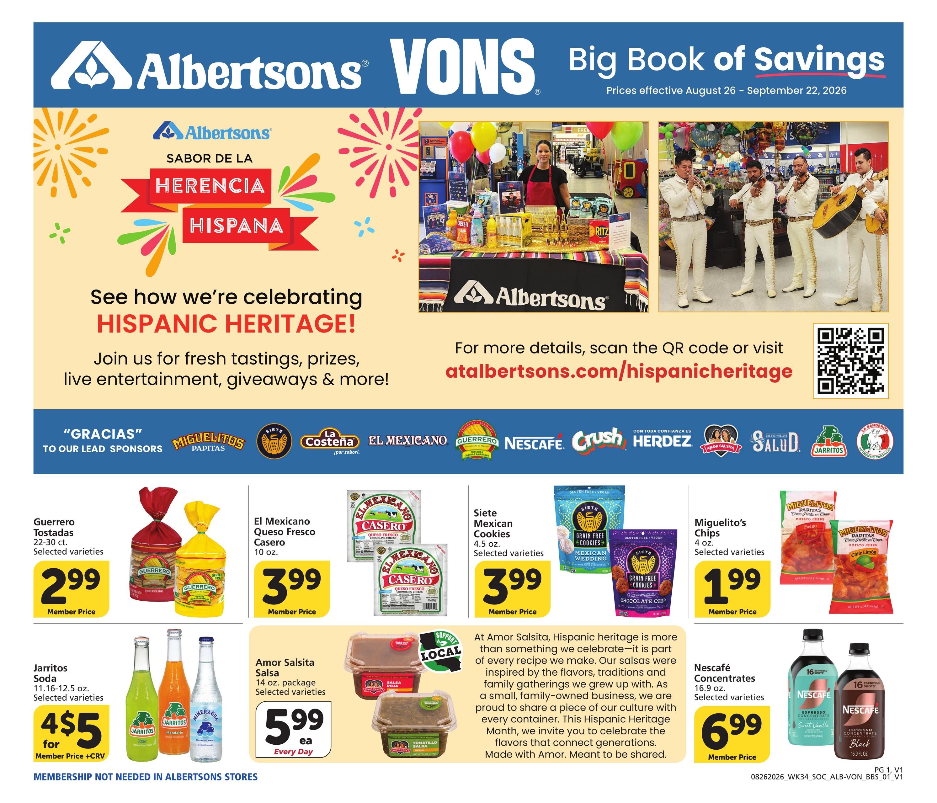 Albertsons (CA) Big Book of Savings Weekly Ad August 26 - September 22, 2026