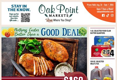 Oak Point Fresh Market Weekly Ad August 26 - September 1, 2026