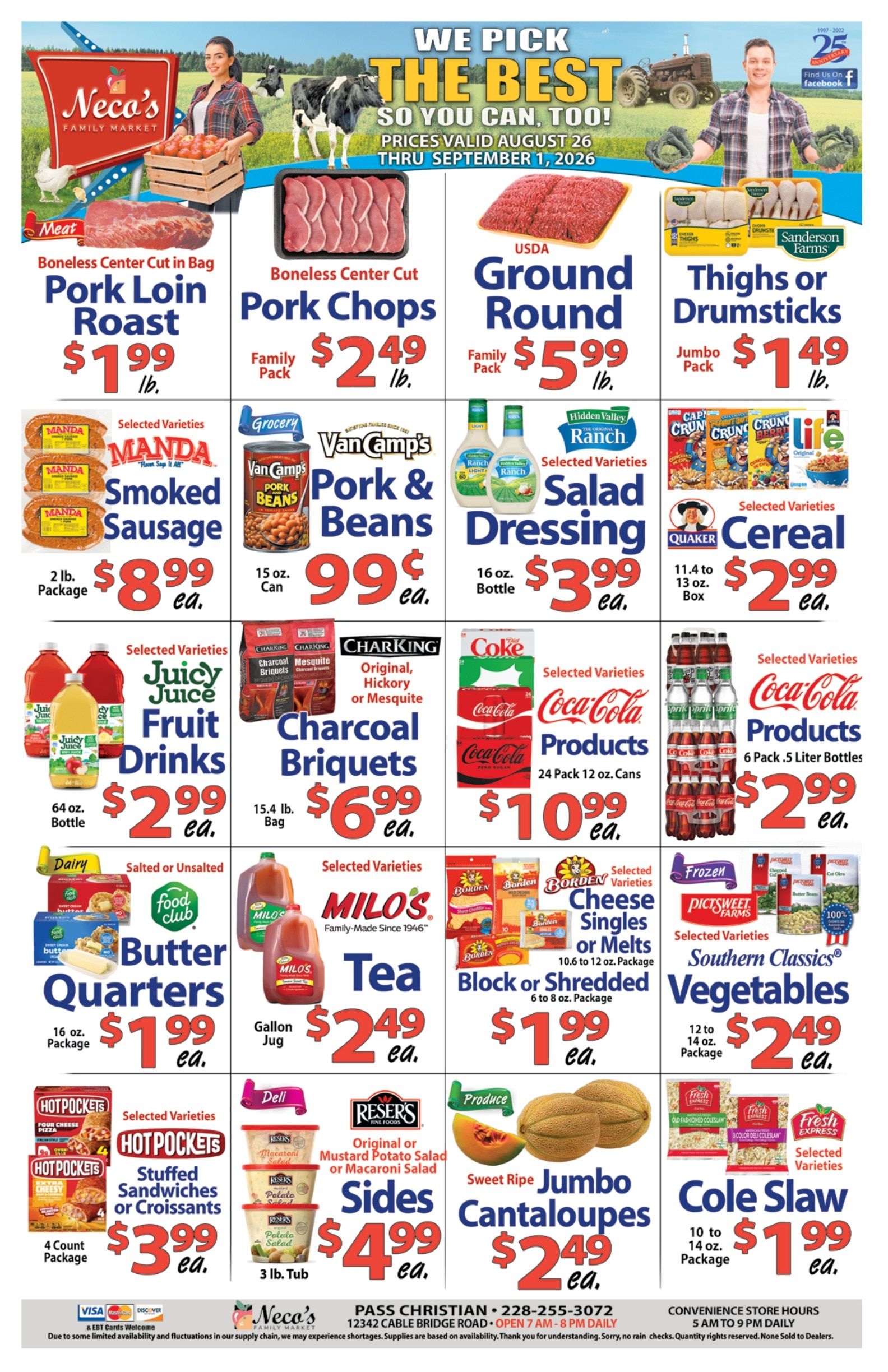 Neco's Family Market Weekly Ad August 26 - September 1, 2026