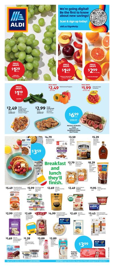 ALDI (Cedar Falls Area, IA) Weekly Ad August 26 - September 1, 2026