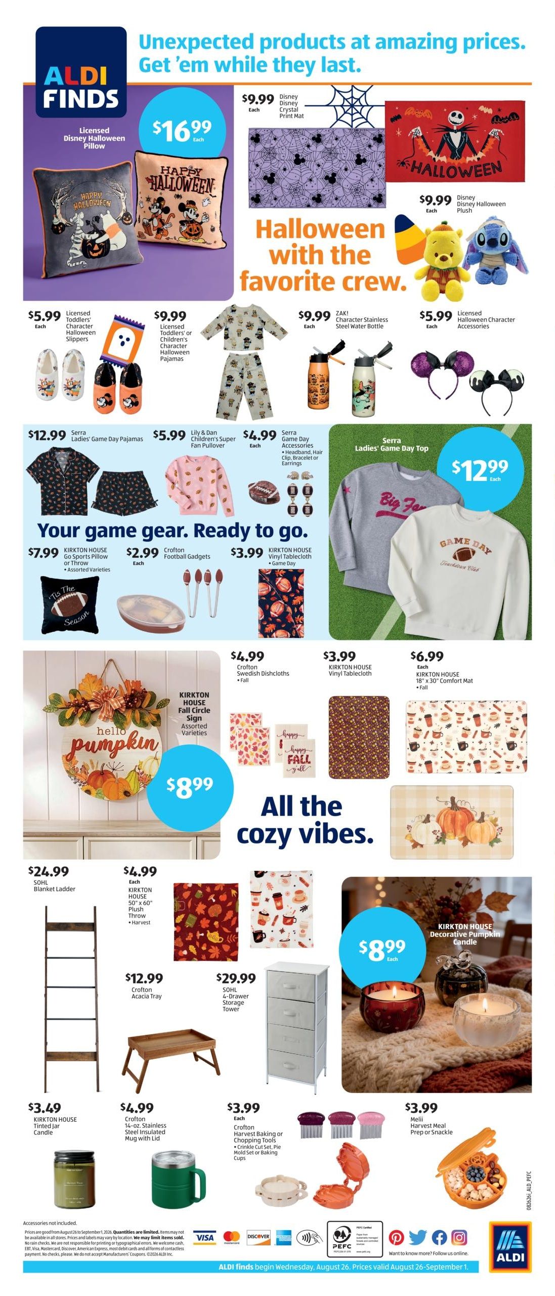 ALDI (KY, NC, SC, TN, VA) Weekly Ad August 26 - September 1, 2026