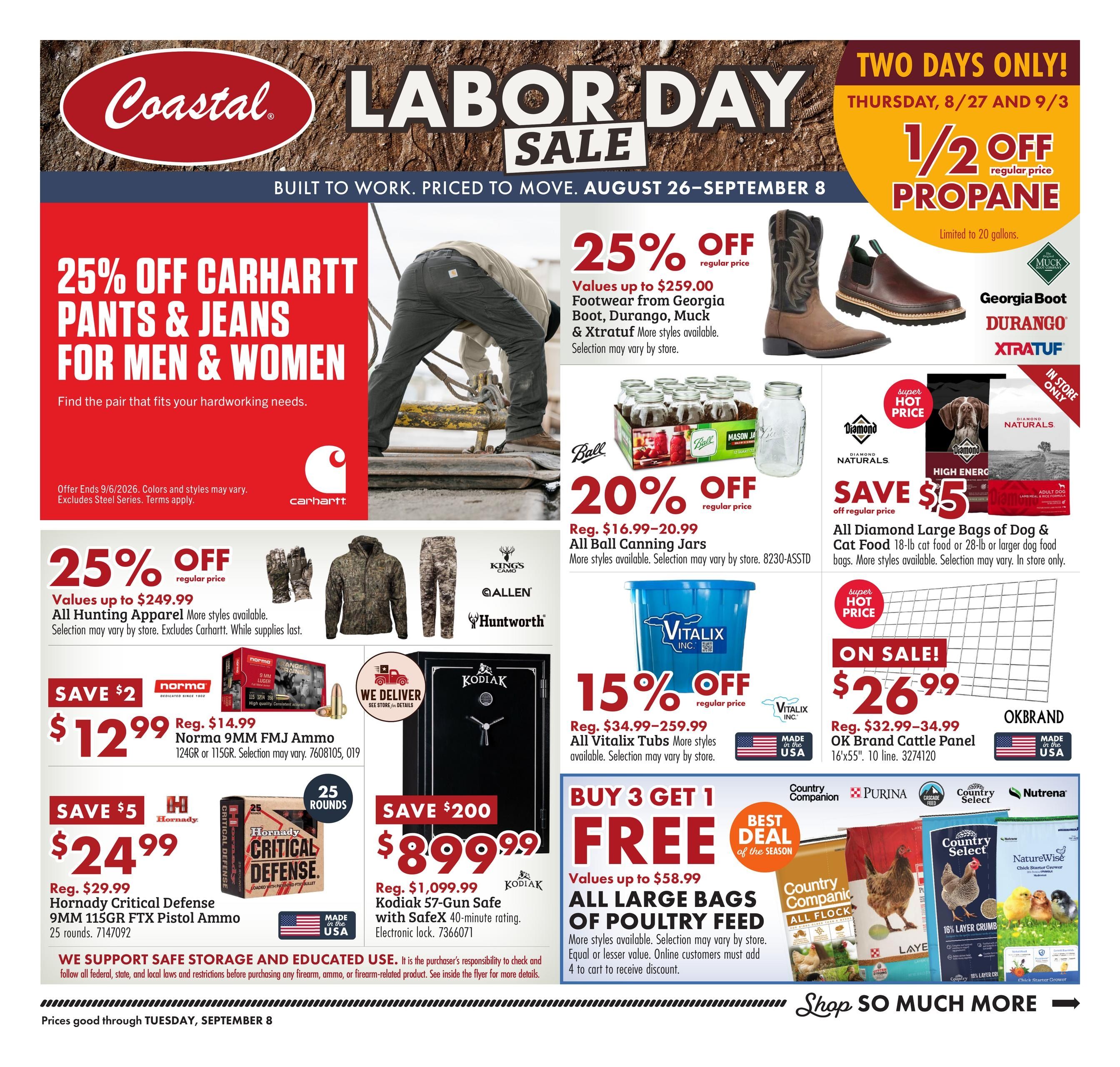Coastal Farm Labor Day Sale Weekly Ad August 26 - September 8, 2026