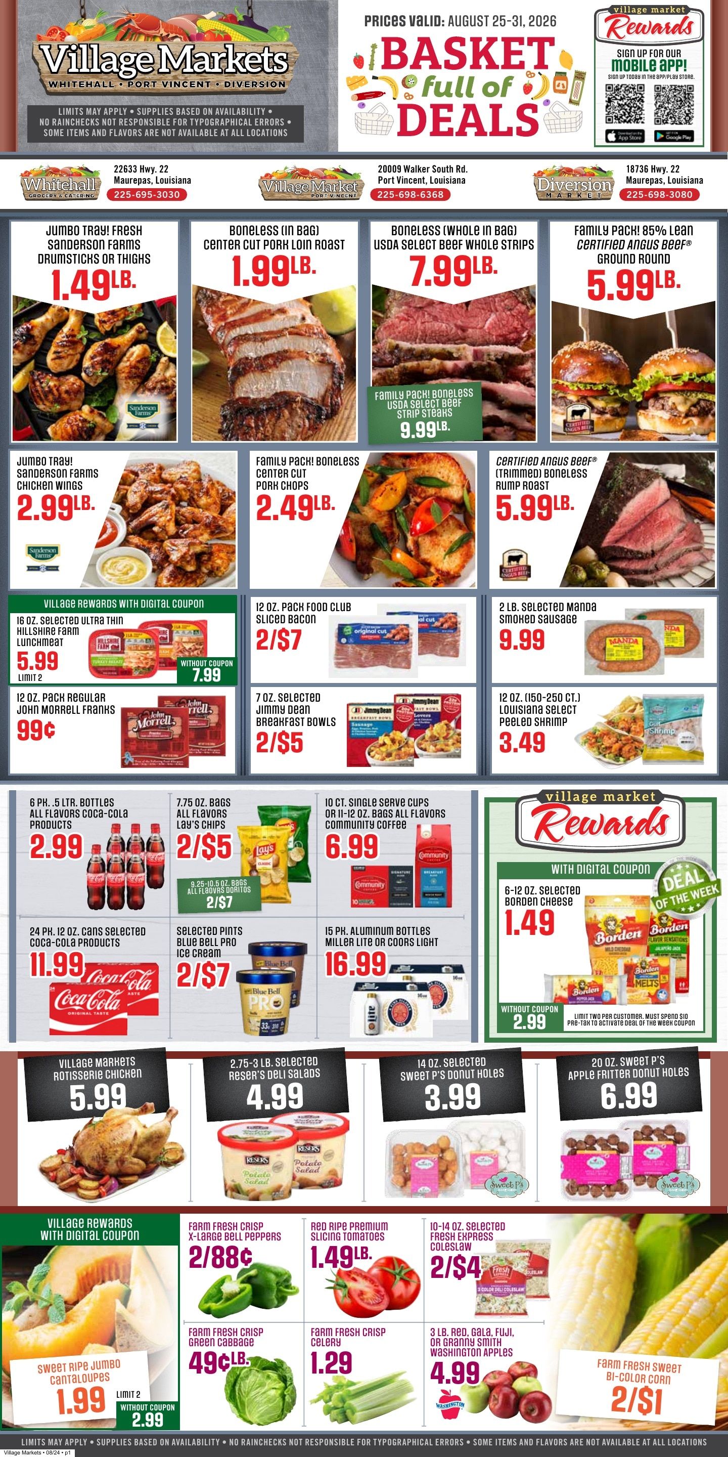 Village Markets Weekly Ad August 25 - 31, 2026