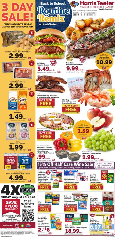 Harris Teeter (Arlington–Alexandria Area, VA) Weekly Ad August 26 - September 1, 2026