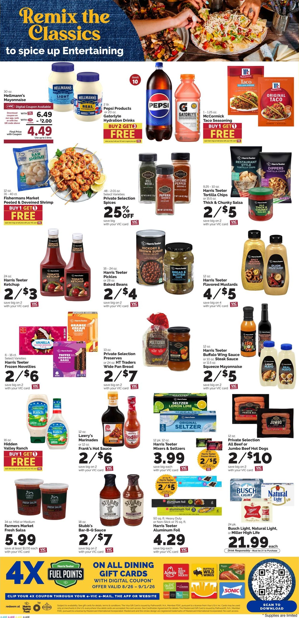 Harris Teeter (Arlington–Alexandria Area, VA) Weekly Ad August 26 - September 1, 2026