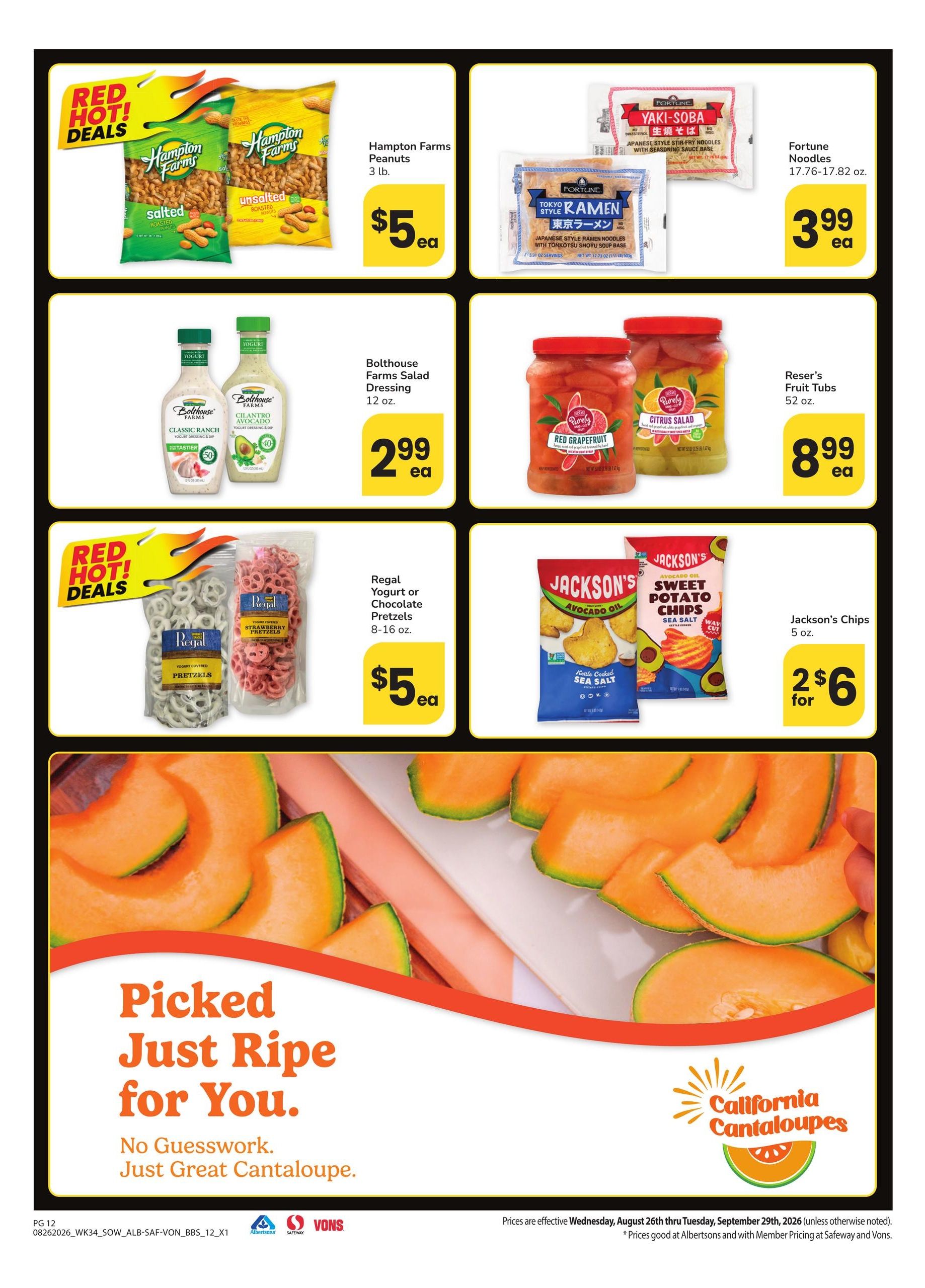 Safeway (AZ, NM, NV) Big Book of Savings Weekly Ad August 26 - September 29, 2026