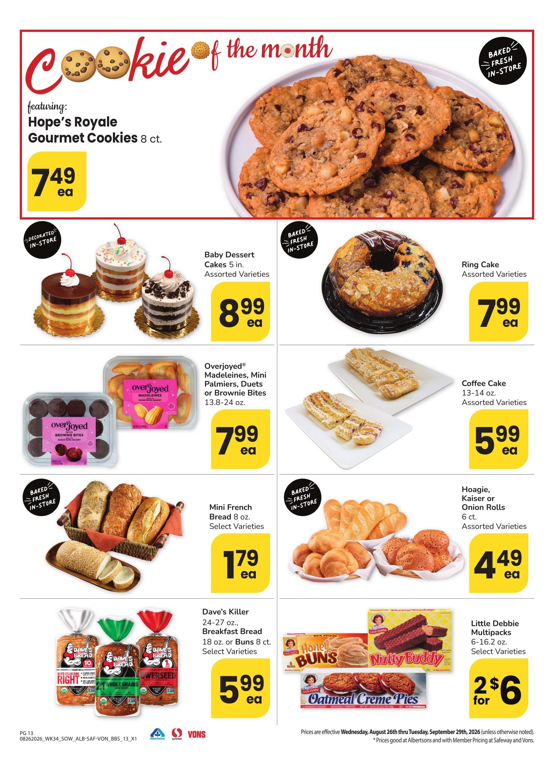 Safeway (AZ, NM, NV) Big Book of Savings Weekly Ad August 26 - September 29, 2026