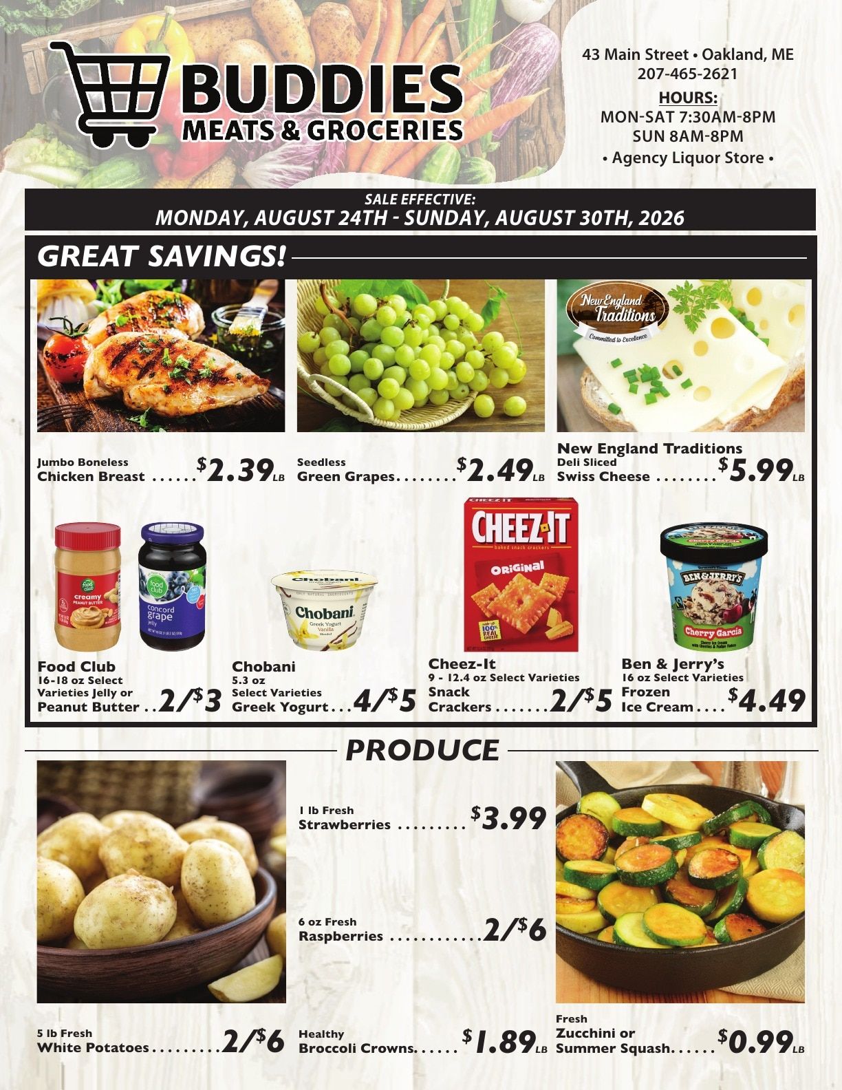 Buddies Meats & Groceries Weekly Ad August 24 - 30, 2026