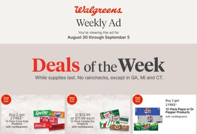 Walgreens (Lillian Area, AL) Weekly Ad August 30 - September 5, 2026