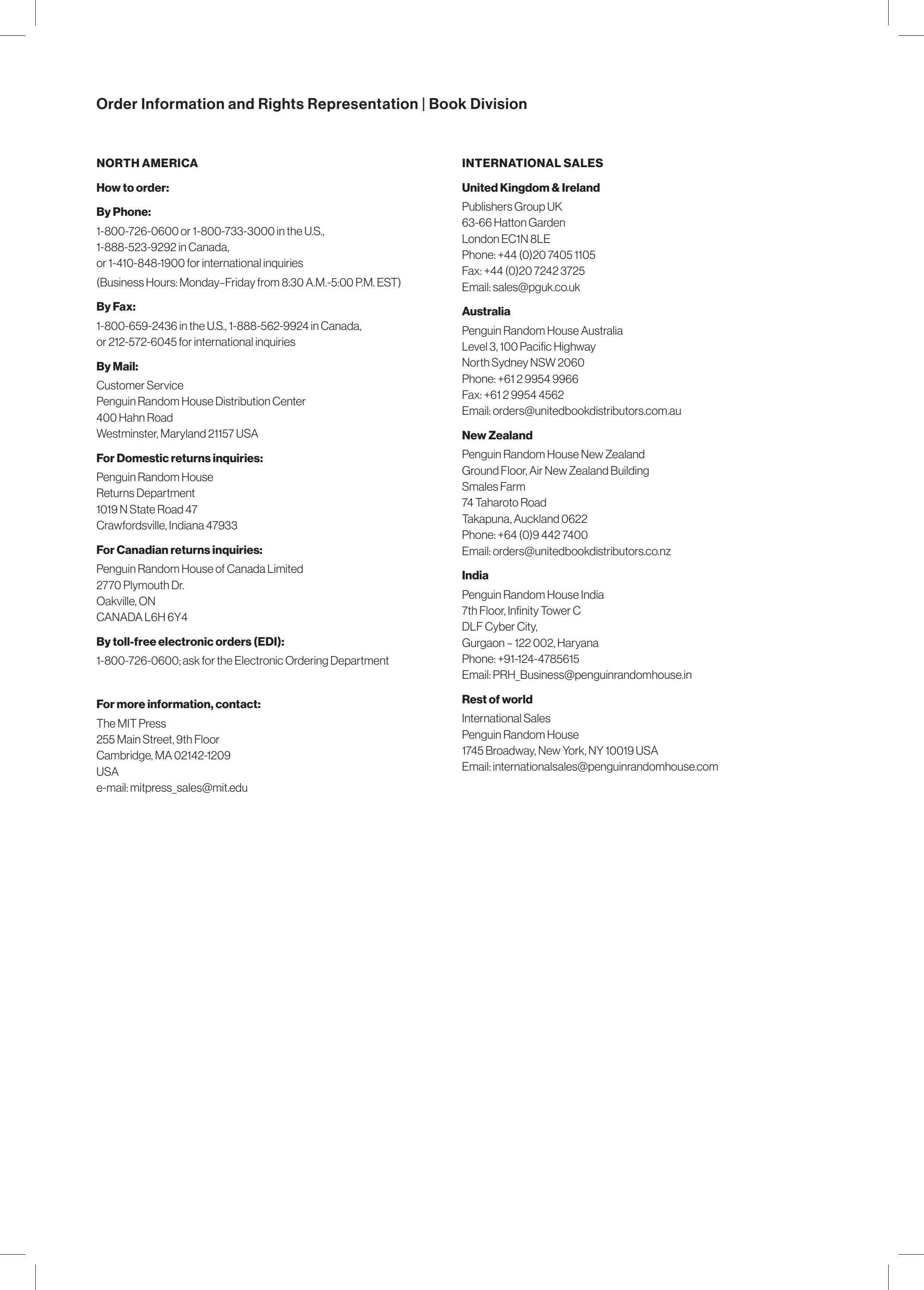 MIT Press Fall 2026 Catalog Weekly Ad January 1 - December 31, 2026