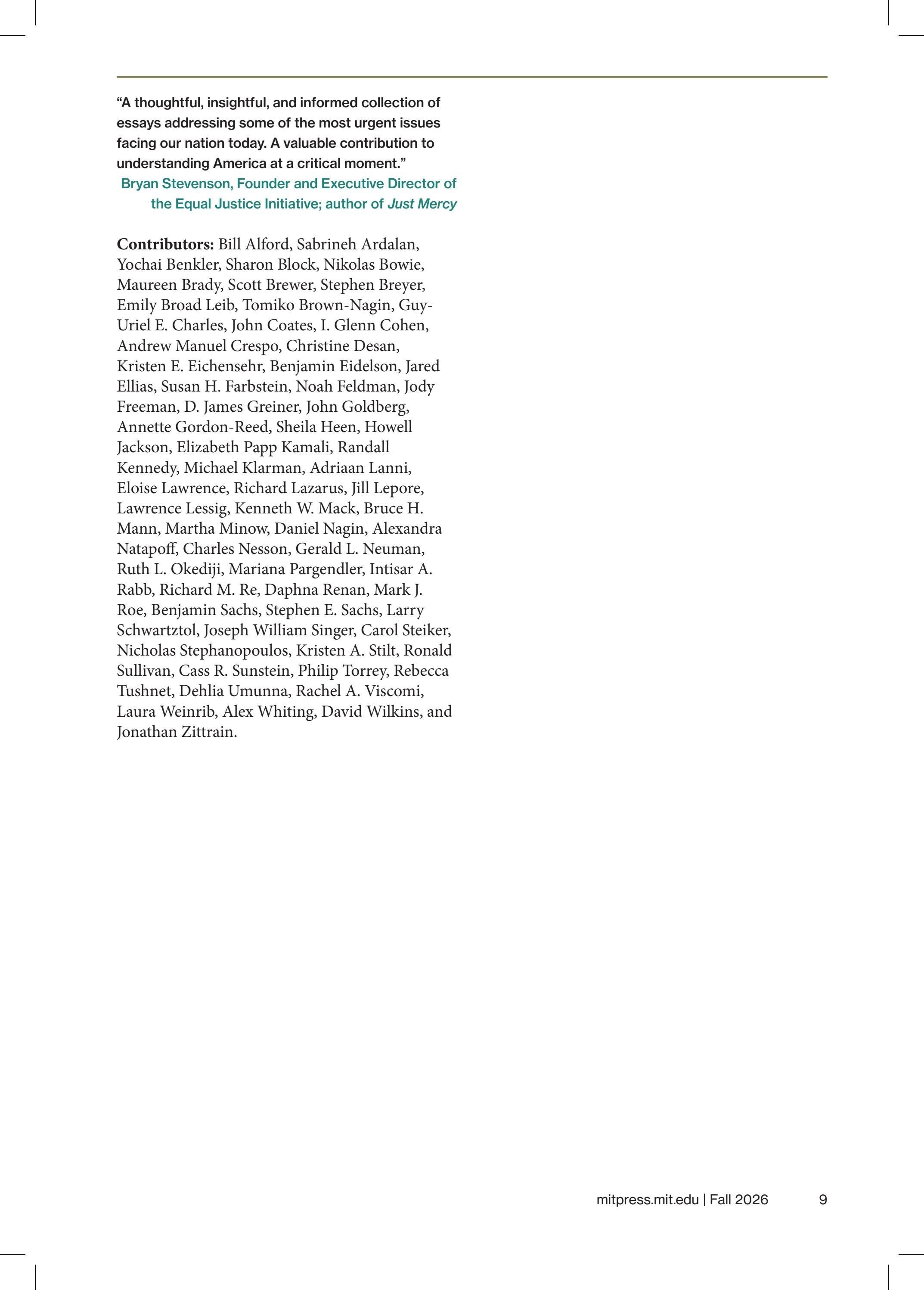 MIT Press Fall 2026 Catalog Weekly Ad January 1 - December 31, 2026