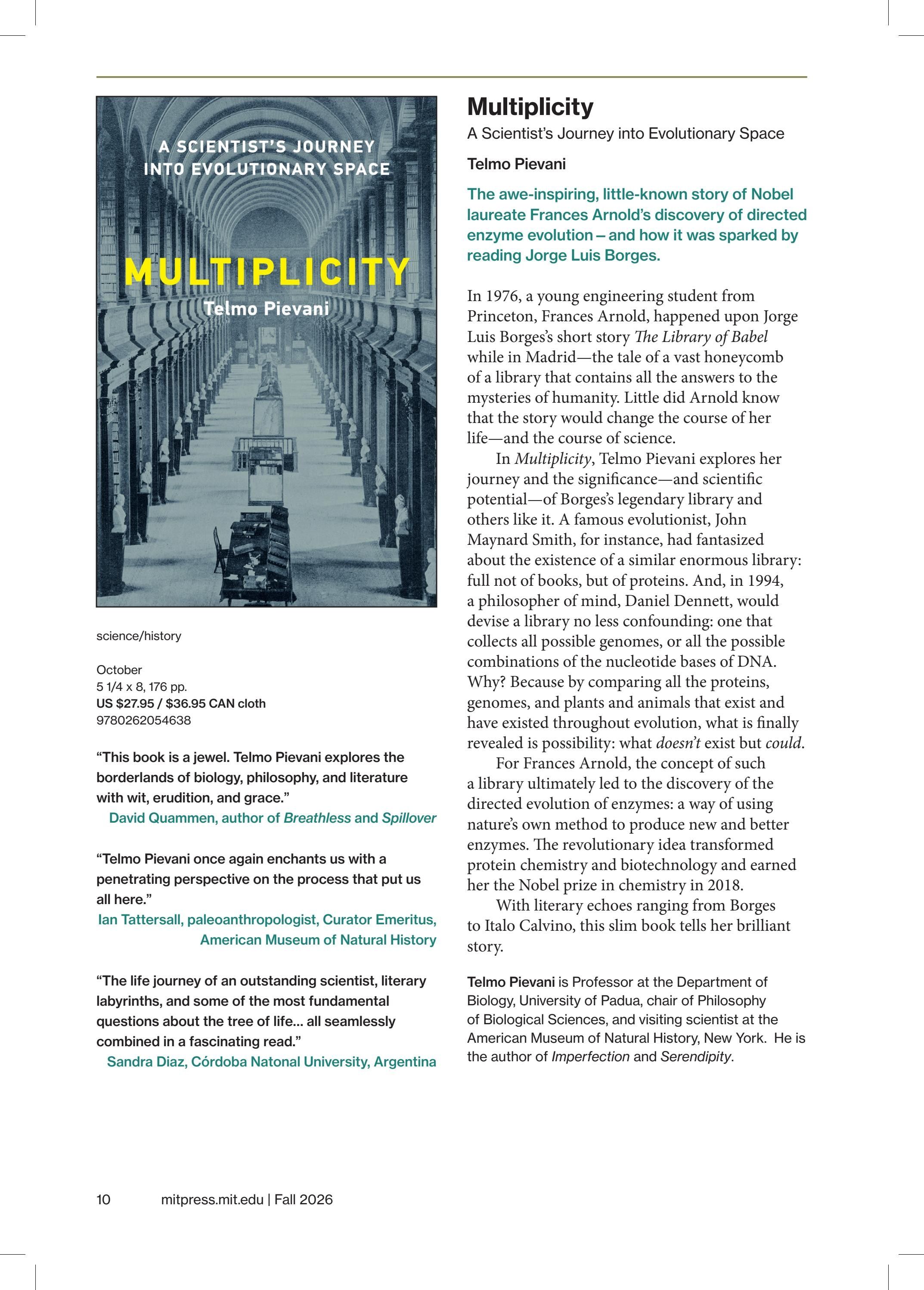 MIT Press Fall 2026 Catalog Weekly Ad January 1 - December 31, 2026