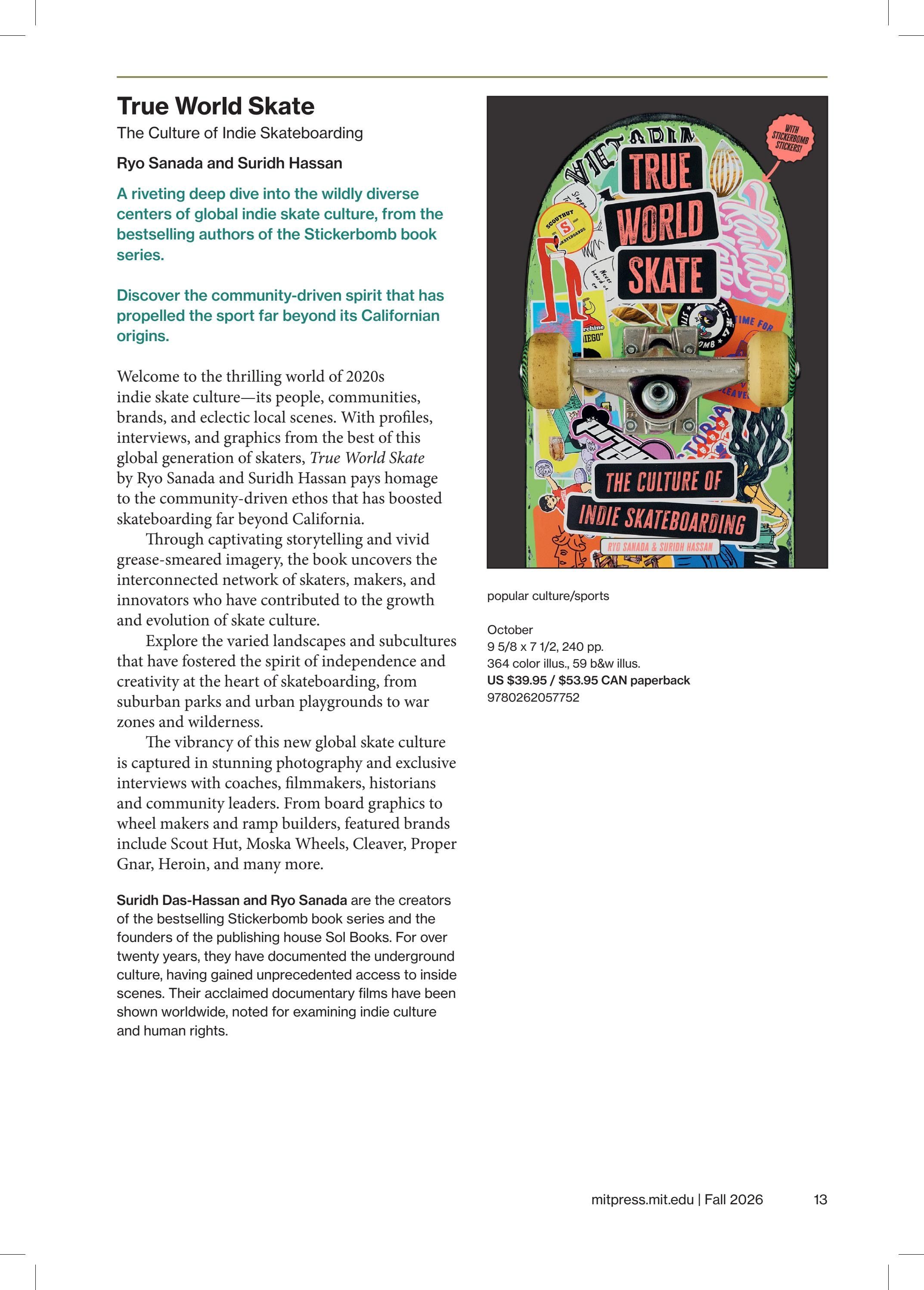 MIT Press Fall 2026 Catalog Weekly Ad January 1 - December 31, 2026