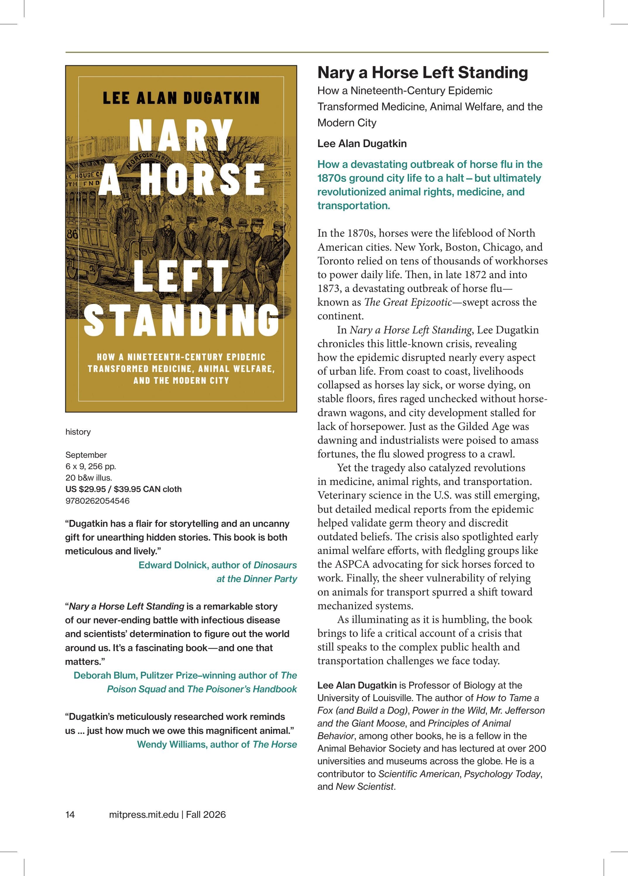 MIT Press Fall 2026 Catalog Weekly Ad January 1 - December 31, 2026