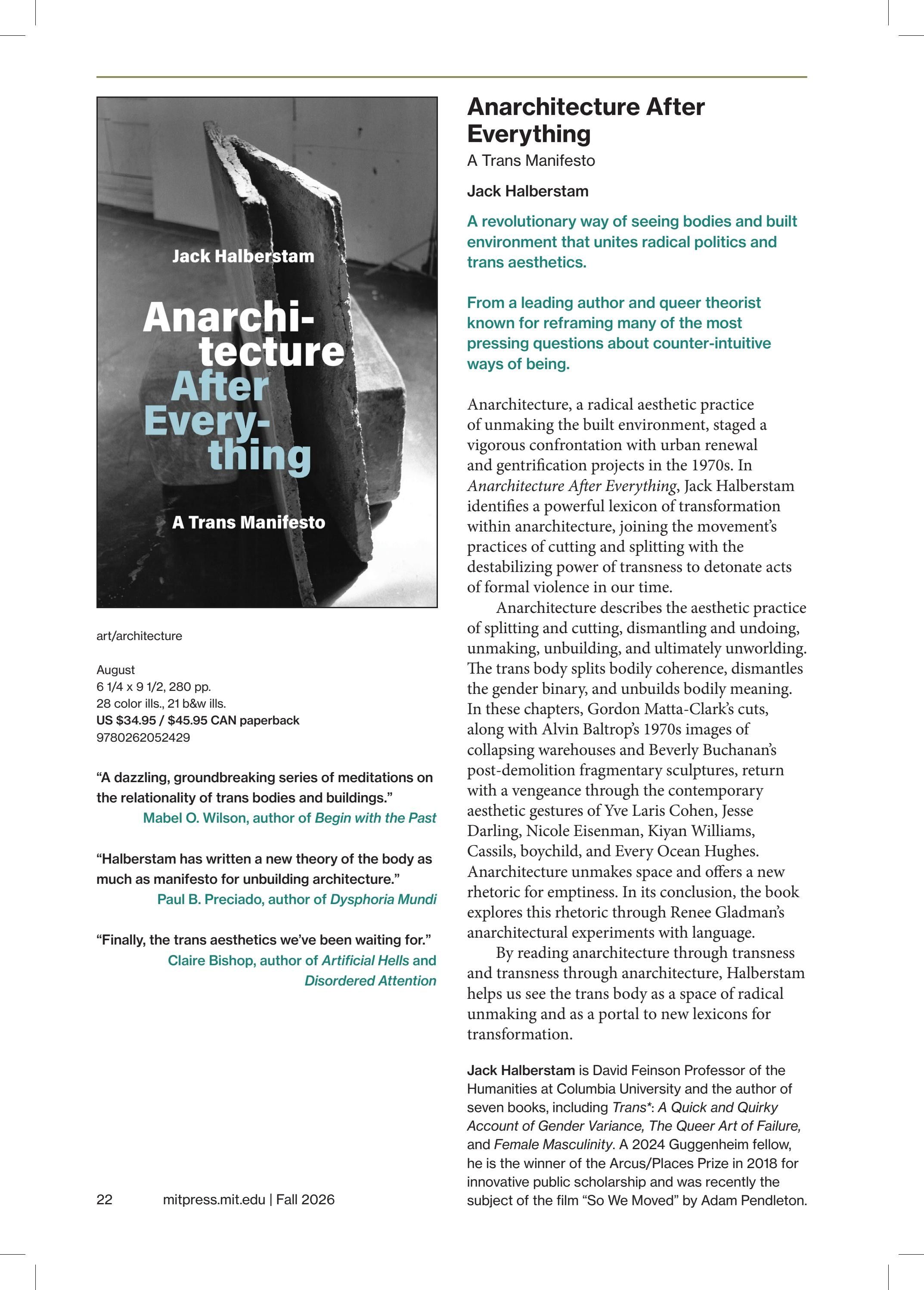MIT Press Fall 2026 Catalog Weekly Ad January 1 - December 31, 2026