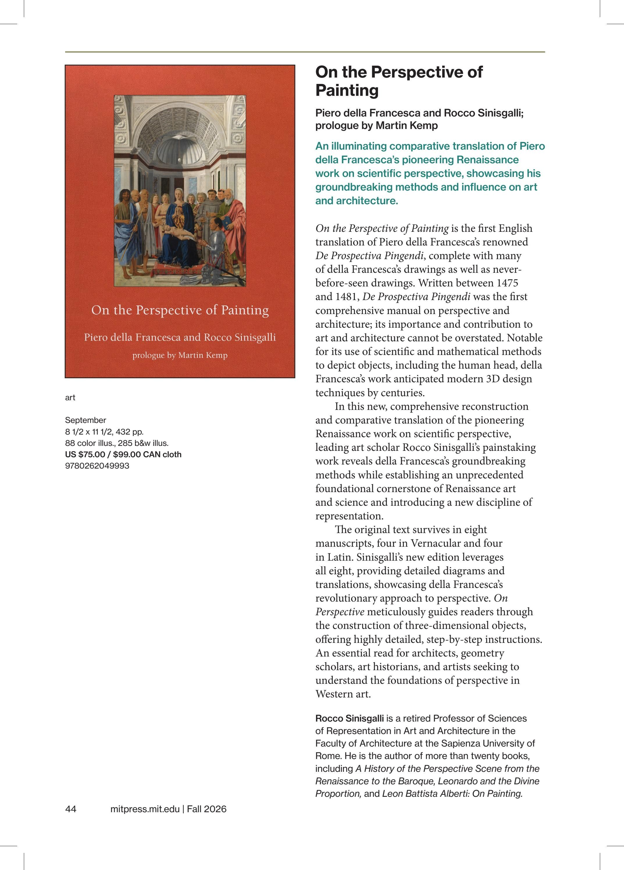 MIT Press Fall 2026 Catalog Weekly Ad January 1 - December 31, 2026